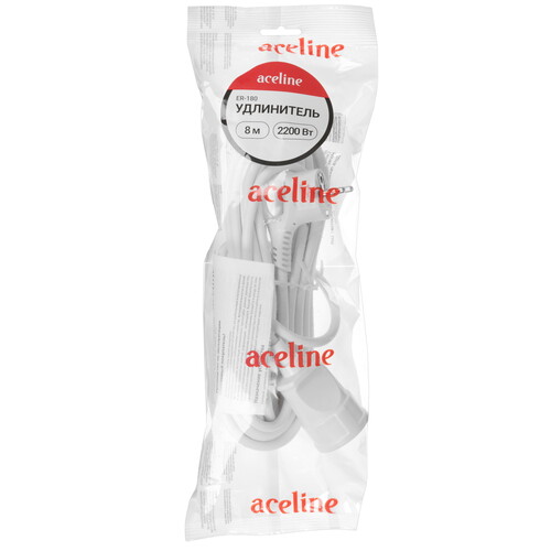 Купить Удлинитель Aceline ER-180 белый  5480204. Характеристики, отзывы и цены в Донецке