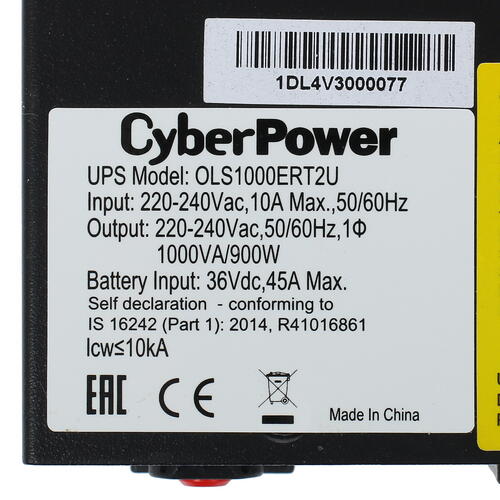 Купить ИБП CyberPower OLS1000ERT2U  1103475. Характеристики, отзывы и цены в Донецке