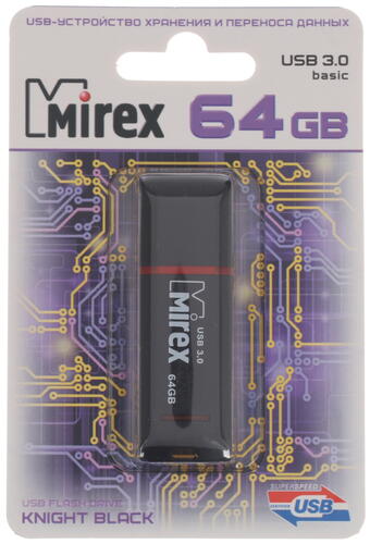 Купить Память USB Flash 64 ГБ Mirex Knight  1150558. Характеристики, отзывы и цены в Донецке