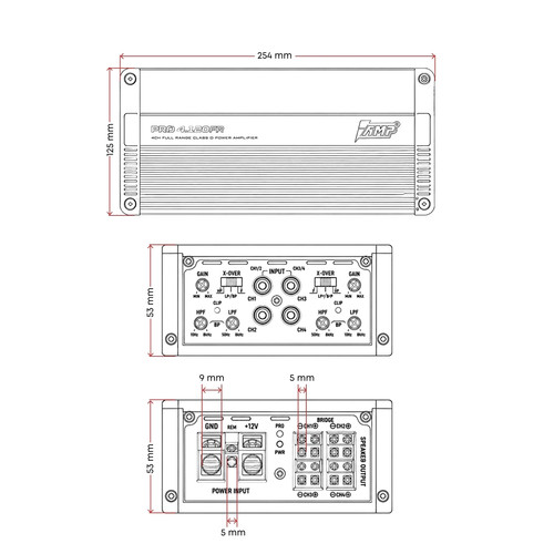 Купить Усилитель AMP PRO 4.120FR  9310747. Характеристики, отзывы и цены в Донецке