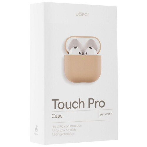 Купить Чехол Ubear для Apple AirPods 4, Apple AirPods 4 Pro, бежевый  5617340. Характеристики, отзывы и цены в Донецке