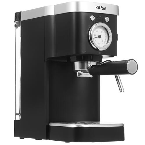 Купить Кофеварка рожковая Kitfort KT-788 черный  9933959. Характеристики, отзывы и цены в Донецке