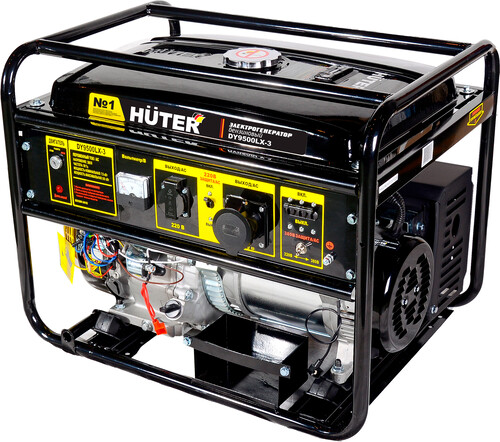 Купить Электрогенератор   бензиновый Huter DY9500LX-3  1263984. Характеристики, отзывы и цены в Донецке