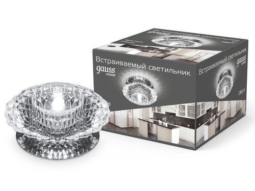 Купить Светильник потолочный Gauss CR011 прозрачный  9126792. Характеристики, отзывы и цены в Донецке