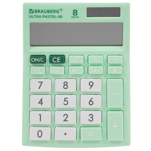 Купить Калькулятор бухгалтерский Brauberg ULTRA PASTEL-08-LG  5044617. Характеристики, отзывы и цены в Донецке
