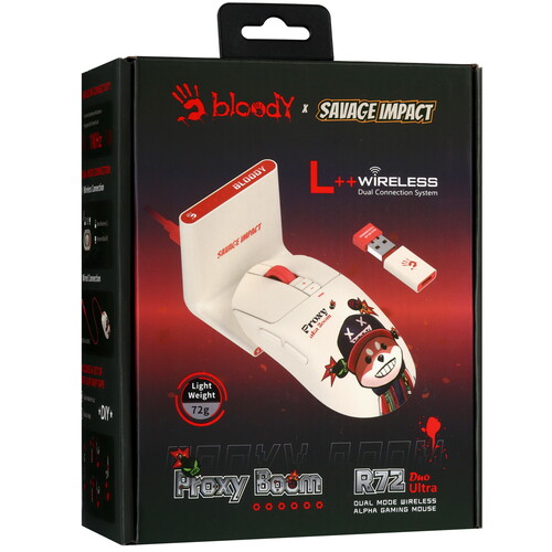 Купить Мышь беспроводная/проводная A4Tech Bloody R72 Ultra Duo Proxy Boom  9216116. Характеристики, отзывы и цены в Донецке