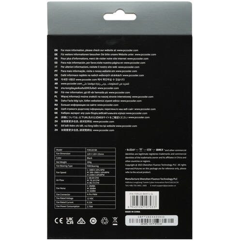 Купить Вентилятор PCCooler F5 R120  5611174. Характеристики, отзывы и цены в Донецке