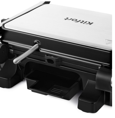 Купить Гриль Kitfort КТ-1687 серебристый  9047316. Характеристики, отзывы и цены в Донецке