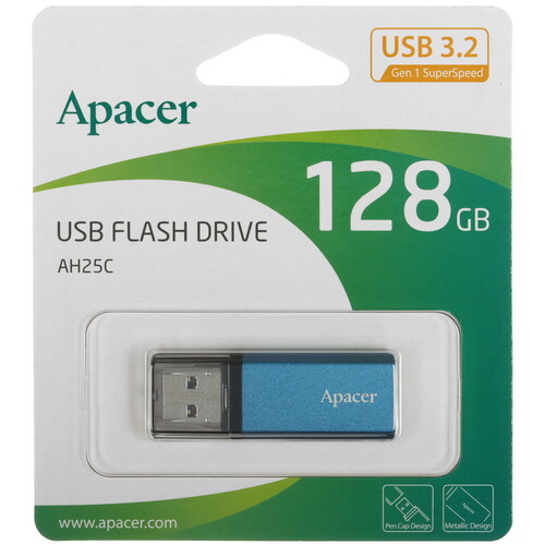 Купить Память USB Flash 128 ГБ Apacer AH25C [AP128GAH25CU-1]  5634538. Характеристики, отзывы и цены в Донецке
