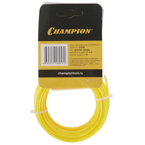 Купить Леска для триммеров Champion Star C7076  5099806. Характеристики, отзывы и цены в Донецке