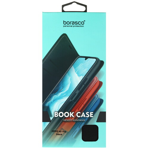 Купить Чехол-книжка  BoraSCO для OPPO A5 Pro черный  5620415. Характеристики, отзывы и цены в Донецке