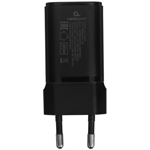 Купить Сетевое зарядное устройство Cablexpert MP3A-PC-43 черный  9064742. Характеристики, отзывы и цены в Донецке
