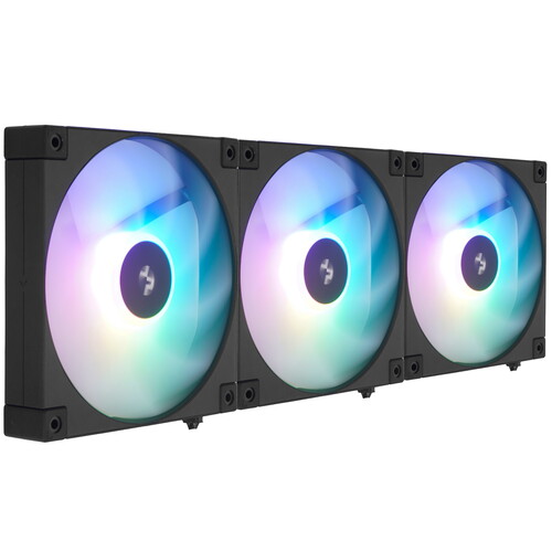 Купить Комплект вентиляторов DEEPCOOL FD14 ARGB [R-FD14-BKAPN3-G] черный  5496127. Характеристики, отзывы и цены в Донецке