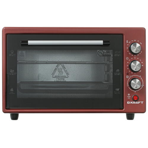 Купить Мини-печь Kraft KF-MO 3804 RKR красный  8187733. Характеристики, отзывы и цены в Донецке