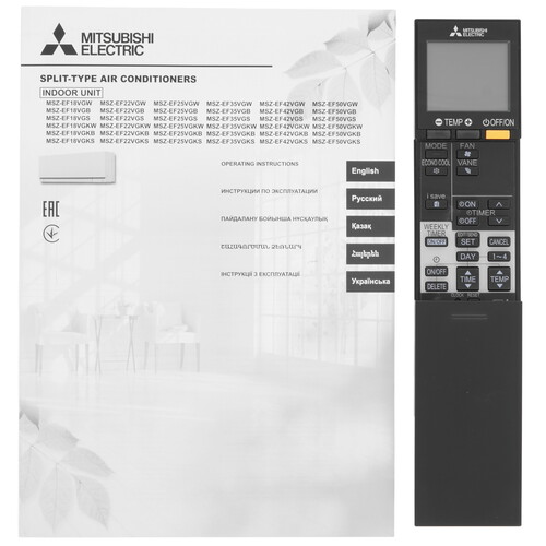 Купить Кондиционер настенный сплит-система Mitsubishi Electric MSZ-EF35VGKB/MUZ-EF35VG черный  5341877. Характеристики, отзывы и цены в Донецке