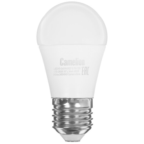 Купить Лампа светодиодная Camelion LED E27/G45/10w/845  5642996. Характеристики, отзывы и цены в Донецке