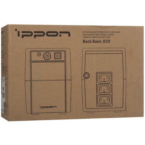 Купить ИБП Ippon Back Basic 850  5624032. Характеристики, отзывы и цены в Донецке