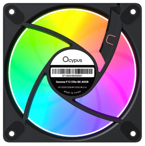 Купить Вентилятор Ocypus Gamma F12 Elite ARGB [Gamma-F12-BK1AM00E-GL] черный  5632327. Характеристики, отзывы и цены в Донецке