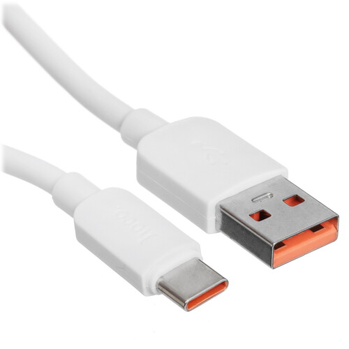 Купить Кабель круглый Hoco USB Type-C - USB 2.0 Type-A белый 1 м  5475048. Характеристики, отзывы и цены в Донецке