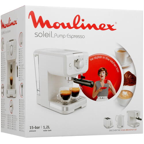 Купить Кофеварка рожковая Moulinex XP330A10 бежевый  5356543. Характеристики, отзывы и цены в Донецке
