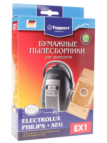 Купить Комплект пылесборник и фильтр Topperr EX 1 бежевый  1005466. Характеристики, отзывы и цены в Донецке