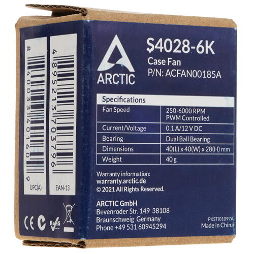 Купить Вентилятор Arctic Cooling S4028-6K [ACFAN00185A]  5416810. Характеристики, отзывы и цены в Донецке