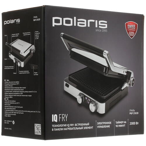 Купить Гриль Polaris PGP 2302D серебристый  4700530. Характеристики, отзывы и цены в Донецке