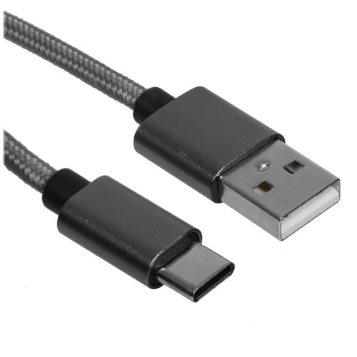 Купить Кабель круглый REXANT USB Type-C - USB 2.0 Type-A серый 1 м  5479562. Характеристики, отзывы и цены в Донецке