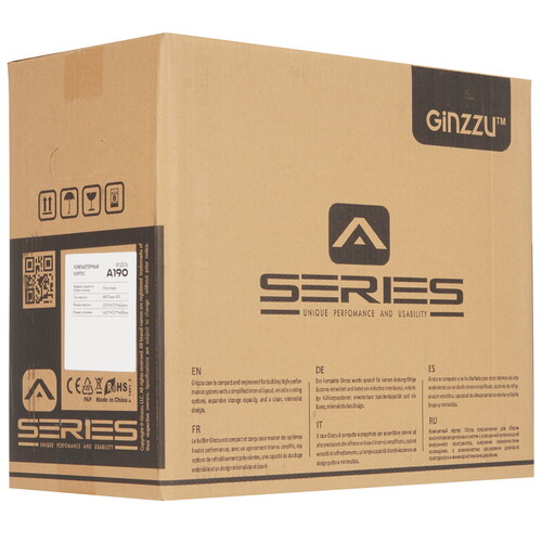Купить Корпус GiNZZU A190  черный  5611876. Характеристики, отзывы и цены в Донецке