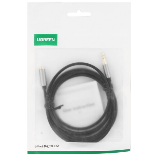 Купить Кабель   Ugreen jack 3.5 мм - jack 3.5 мм черный  9178994. Характеристики, отзывы и цены в Донецке