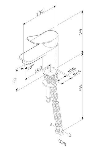 Купить Смеситель для раковин  X-Joy F85A02122  4771557. Характеристики, отзывы и цены в Донецке
