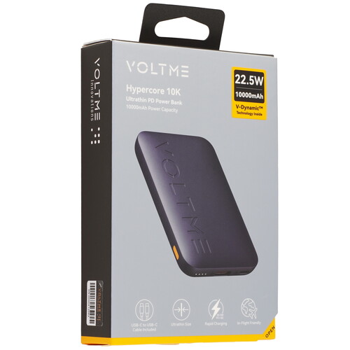 Купить Портативный аккумулятор VOLTME Hypercore 10K серый  9211045. Характеристики, отзывы и цены в Донецке