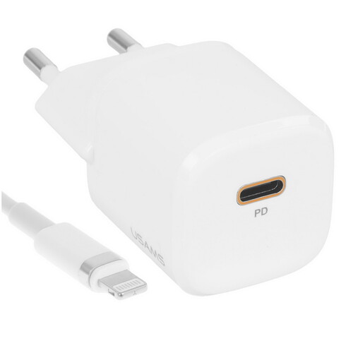Купить Сетевое зарядное устройство USAMS T36 белый  5480362. Характеристики, отзывы и цены в Донецке