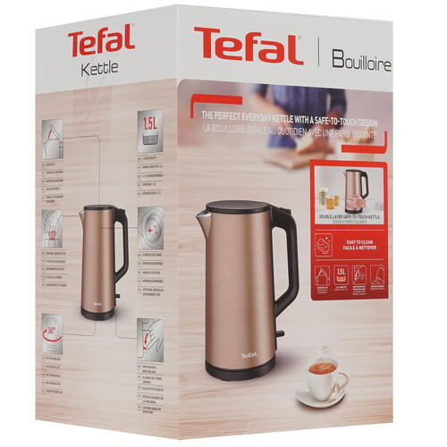Купить Электрочайник Tefal Bouilloire KI583C10 бронзовый  9071490. Характеристики, отзывы и цены в Донецке