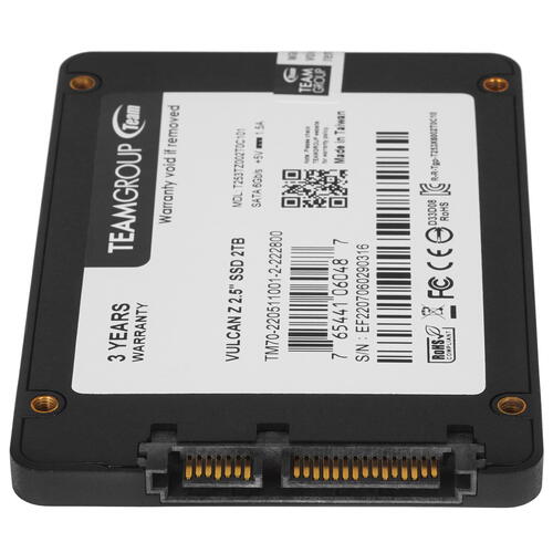 Купить 2000 ГБ 2.5" SATA накопитель TEAMGROUP VULKAN Z [T253TZ002T0C101]  5043207. Характеристики, отзывы и цены в Донецке