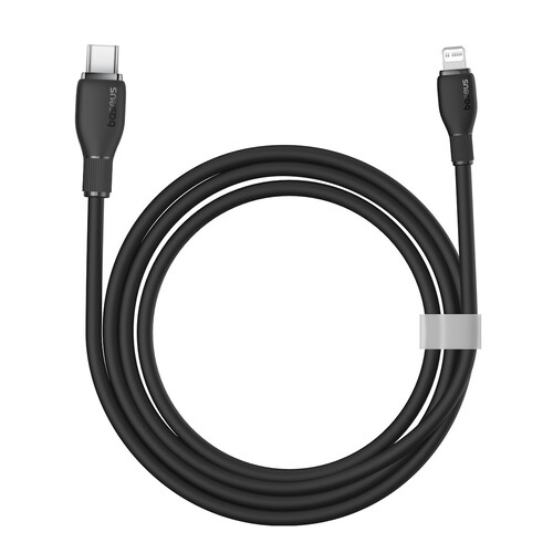Купить Кабель круглый Baseus Lightning 8-pin - USB Type-C черный 1.2 м  9260746. Характеристики, отзывы и цены в Донецке