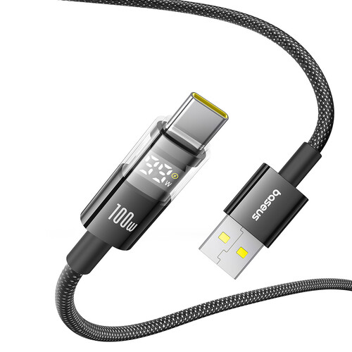 Купить Кабель круглый Baseus USB Type-C - USB 2.0 Type-A черный 1 м  5627656. Характеристики, отзывы и цены в Донецке