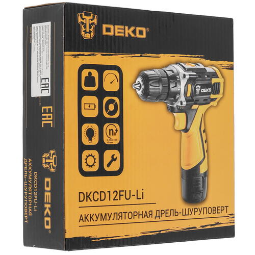 Купить Дрель-шуруповерт DEKO DKCD12FU-Li 063-4101  5445676. Характеристики, отзывы и цены в Донецке
