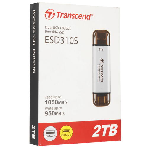 Купить 2000 ГБ Внешний SSD Transcend ESD310S  5452700. Характеристики, отзывы и цены в Донецке