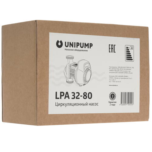 Купить Циркуляционный насос Unipump LPA 32-80  9977753. Характеристики, отзывы и цены в Донецке