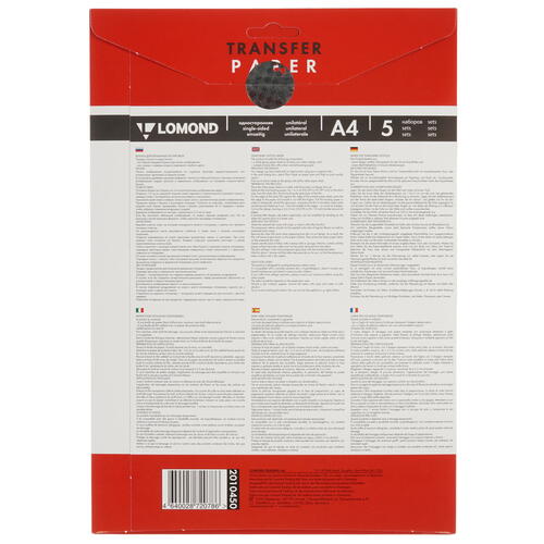 Купить Трансферная бумага Lomond 2010450  1338610. Характеристики, отзывы и цены в Донецке