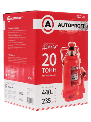 Купить Домкрат Autoprofi DG-20  1074043. Характеристики, отзывы и цены в Донецке