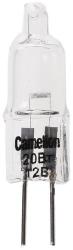 Купить Лампа галогенная Camelion G4/JC/20W/12V  1109798. Характеристики, отзывы и цены в Донецке