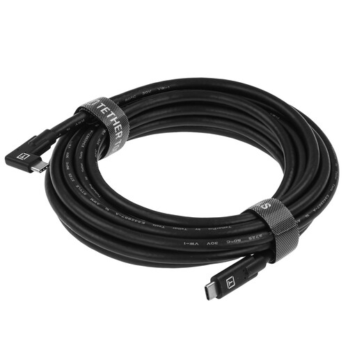 Купить Кабель круглый Tether Tools USB Type-C - USB Type-C черный 4.6 м  5605734. Характеристики, отзывы и цены в Донецке
