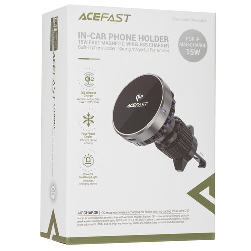 Купить Держатель автомобильный ACEFAST D40 черный  9258642. Характеристики, отзывы и цены в Донецке