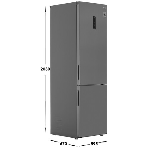 Купить Холодильник с морозильником   LG GA-B509CMUM серебристый  5626120. Характеристики, отзывы и цены в Донецке