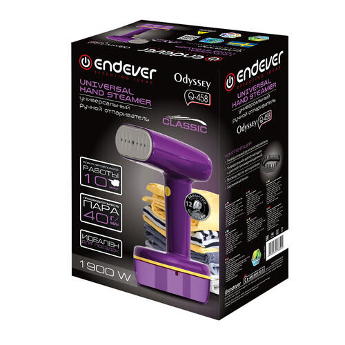 Купить Отпариватель Endever Odyssey Q-458 фиолетовый  9007703. Характеристики, отзывы и цены в Донецке