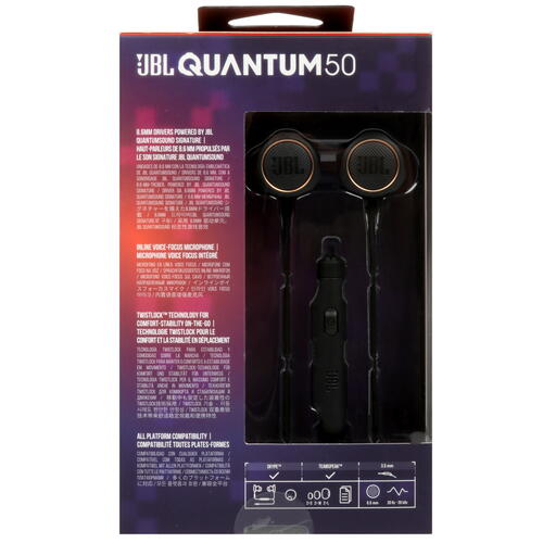 Купить Проводные наушники JBL QUANTUM 50 черный 2020  5451232. Характеристики, отзывы и цены в Донецке