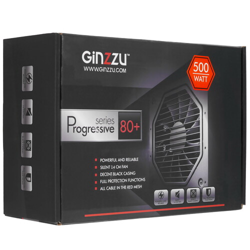 Купить Блок питания GiNZZU PC500  8136853. Характеристики, отзывы и цены в Донецке