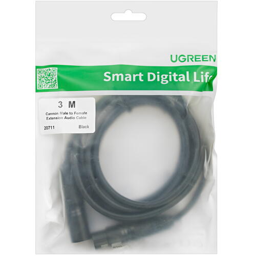 Купить Кабель   Ugreen XLR - XLR черный  5026983. Характеристики, отзывы и цены в Донецке